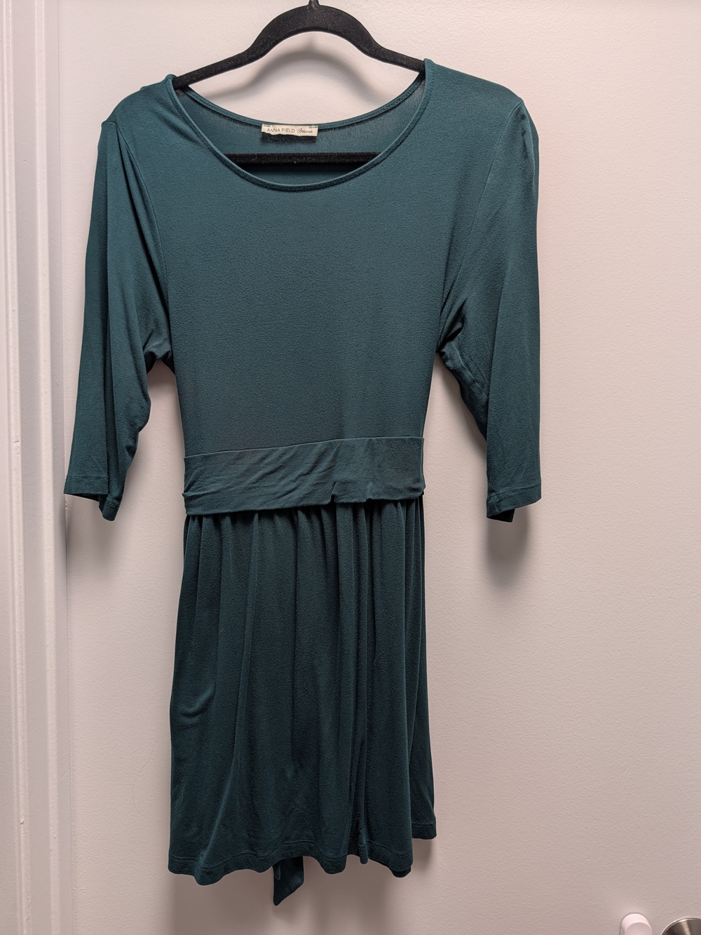 Green Scoop Neck Maternity Shirt